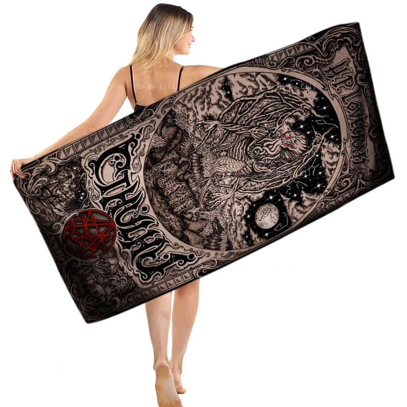 Gothic Satanic Art Dark Mythological Creatures With Mysterious And Scary Patterns Quick Drying Towel By Ho Me Lili Fit For Yoga