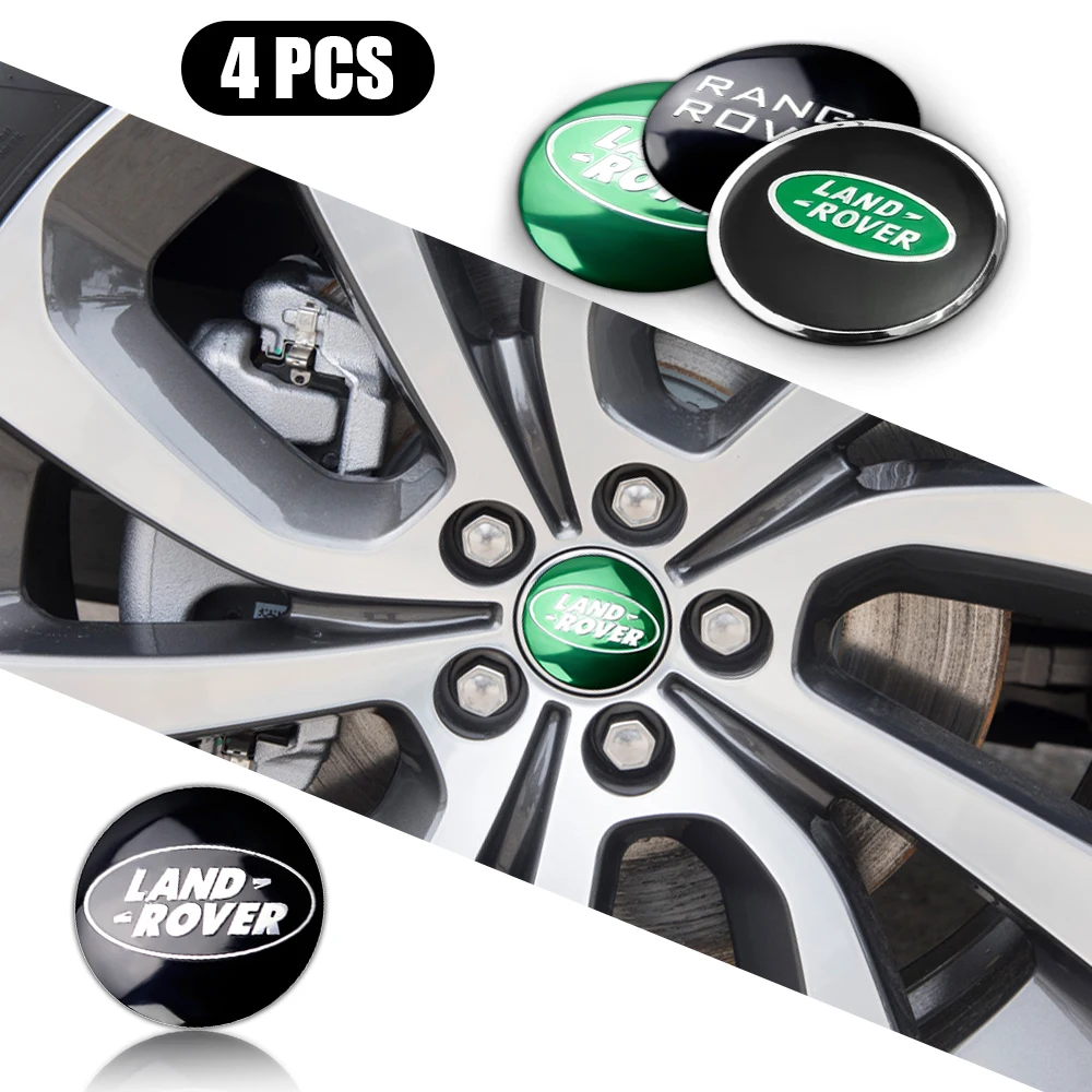 4pcs 56mm Car Wheel Center Covers Hub Caps Sticker For Land Rover Range Rover 2 LR3 LR4 Freelander Sport Decorative Accessories