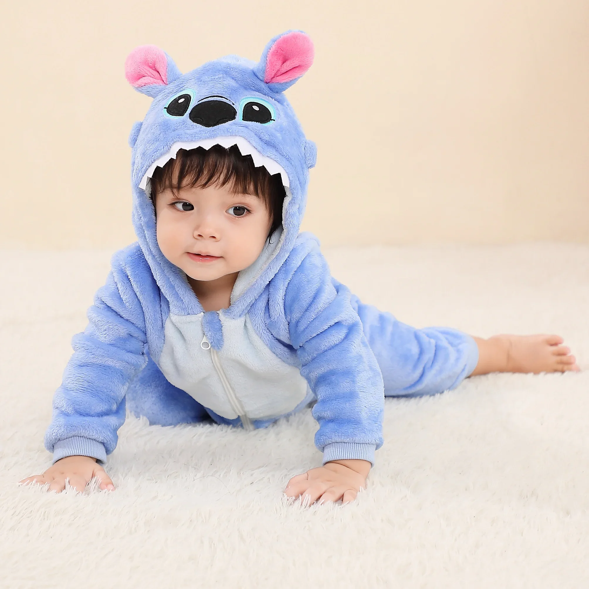 Barboteuse de dessin animé pour bébé Kigurumi, combinaison animale pour enfants, vêtements pour tout-petits, olympiques de