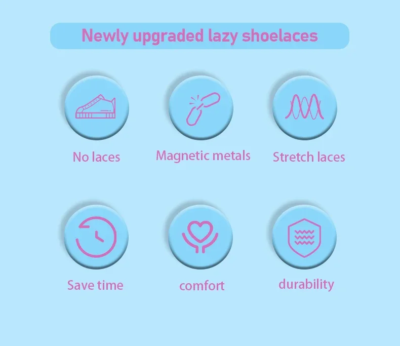 Bunte Magnetische Schnürsenkel Elastische Schnürsenkel ohne Binden Breite Schnürsenkel für Kinder & Erwachsene Sneaker-Schuhzubehör – Detail 2