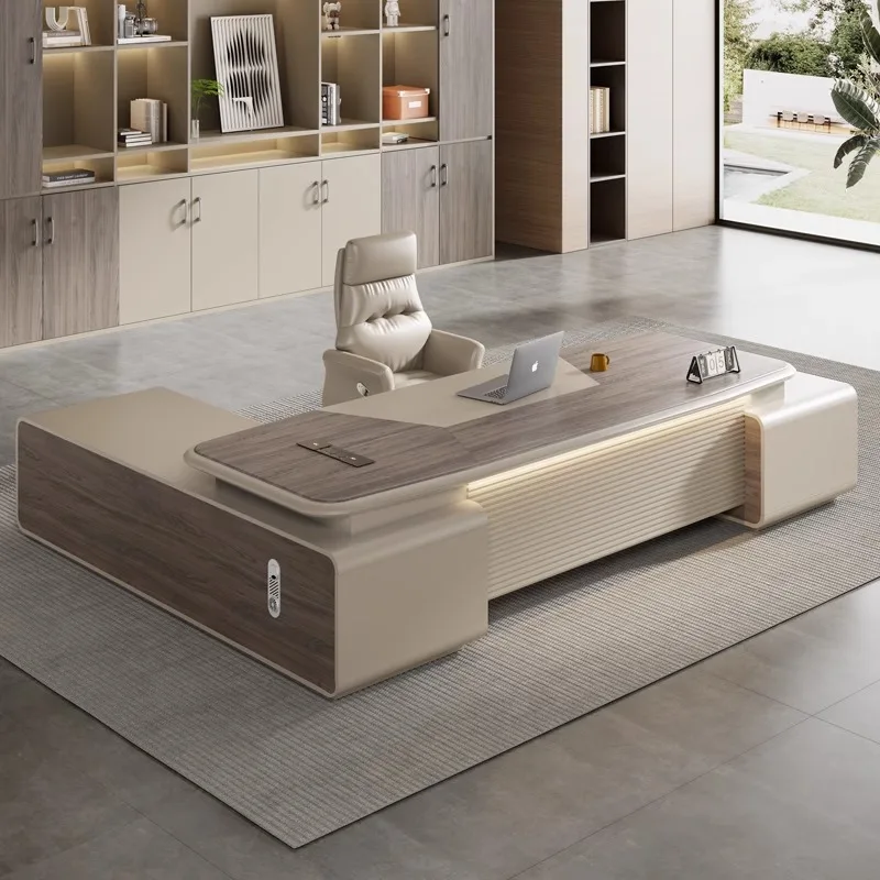 

Modern Luxury Wooden Desk Workstation Table Design Boss Executive Desk Office Furniture