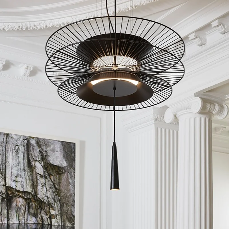 Gravity Origin Chandelier Luxury lustre black amd gold Flying Saucer Hanging Lamps for Dining Room kitchen suspension Lighting