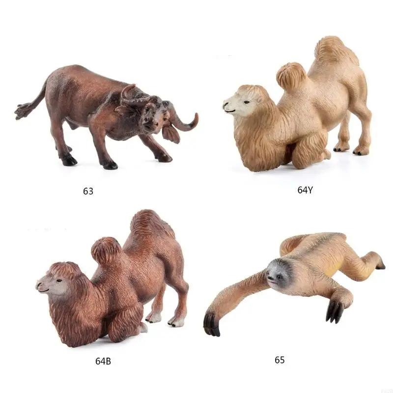 F62D Realistyczne zwierzęce figurki Figurki Cake Zestaw z doskonałymi detalami dla dzieci