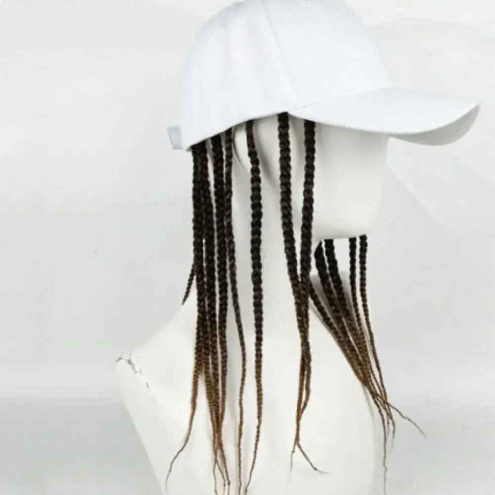 Baseball Cap Wig Hip Hop Hat Daily Wear Synthetic Wig Wig Hair Dreadlocks Cap Peaked Cap Dirty Hair Braid Sun Visor Hats