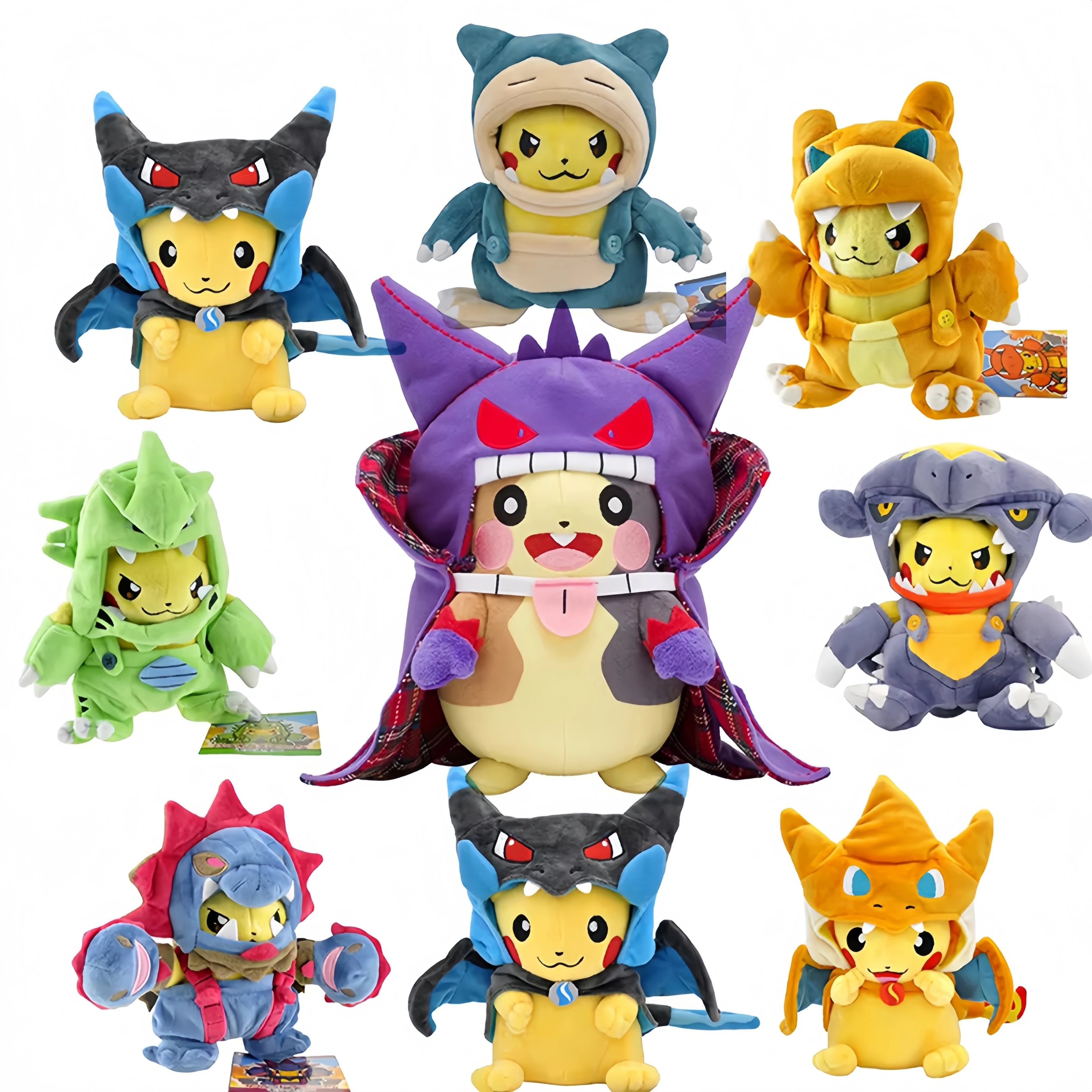 

Morpeko Cosplay Gengar Dress Up Series Pokemon Pikachu Plush Toy Eevee Charizard Snorlax Garchomp Tyranitar Hydreigon Kid Gift