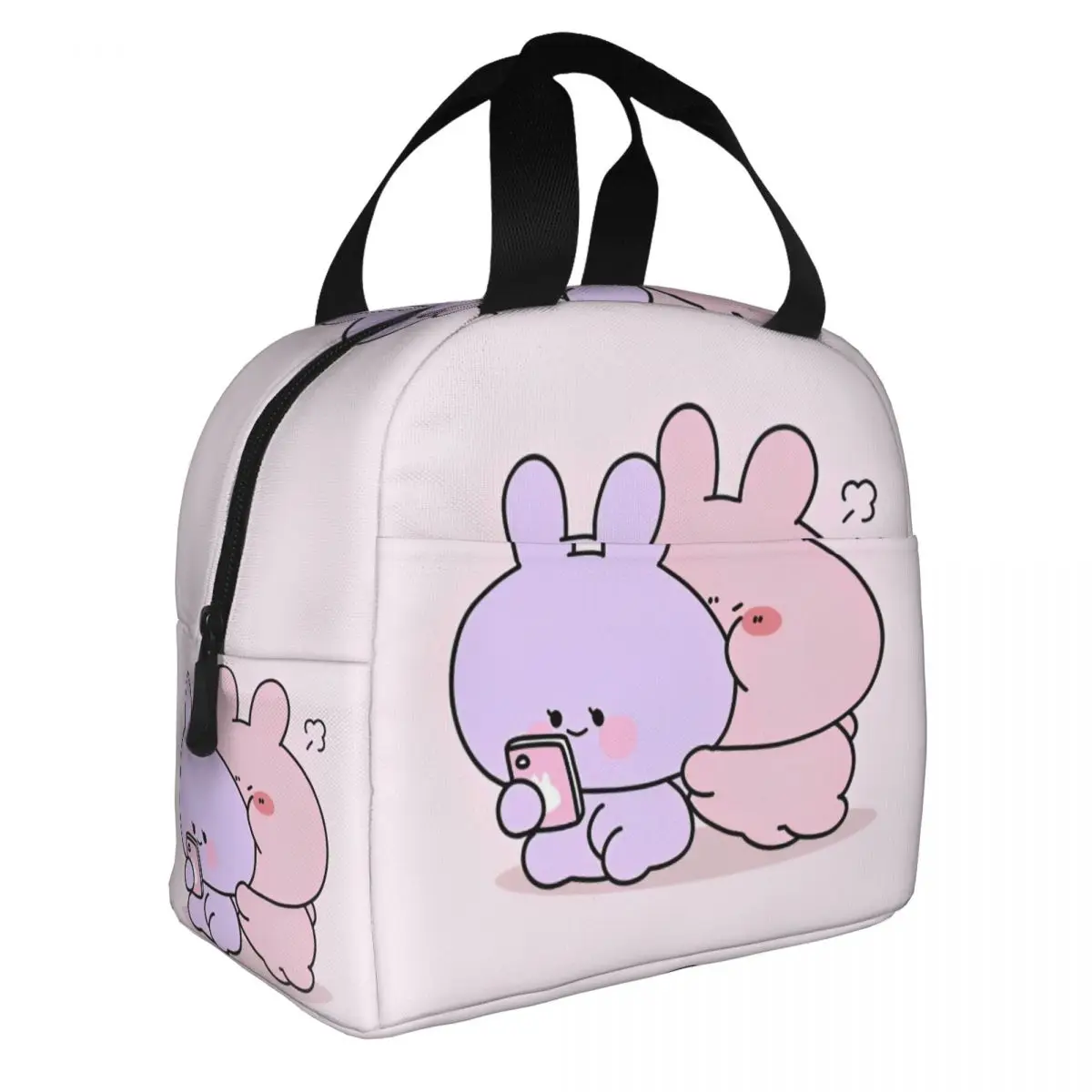 Asamimichaan Asleep Cartoon Insulated Lunch Bag Thermal Bag Lunch Container Asamimi Leakproof Tote Lunch Box Food Storage Bags