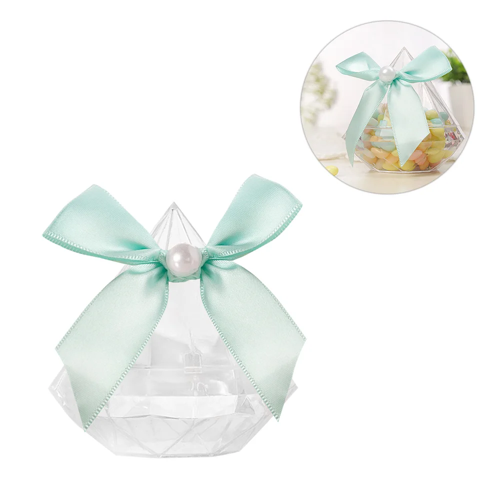 6 Pcs Fashion Bride The Gift Candy Gifts Wedding Favour Boxes 7*7cm Party Favor