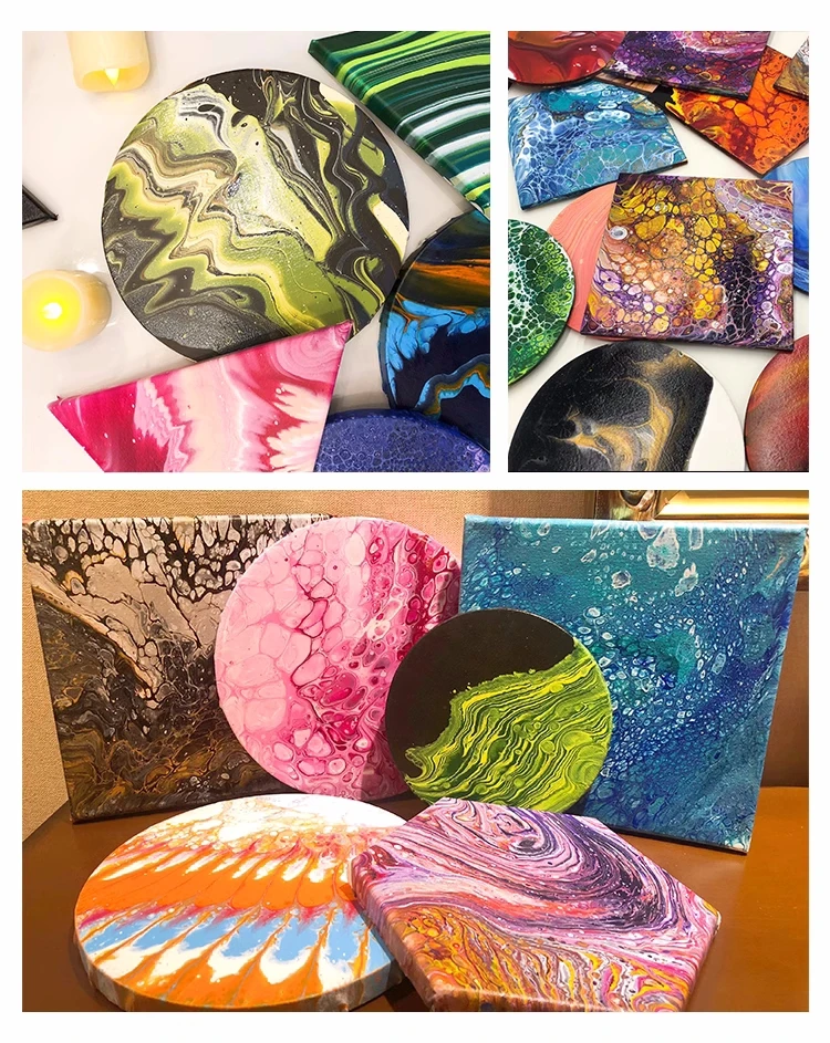 100 ml flüssige Malfarben, kreative DIY-Gipsornamente, Kunsthandwerk, fließende Graffiti-Materialien, flüssige fließende Acrylfarben – Detail 8
