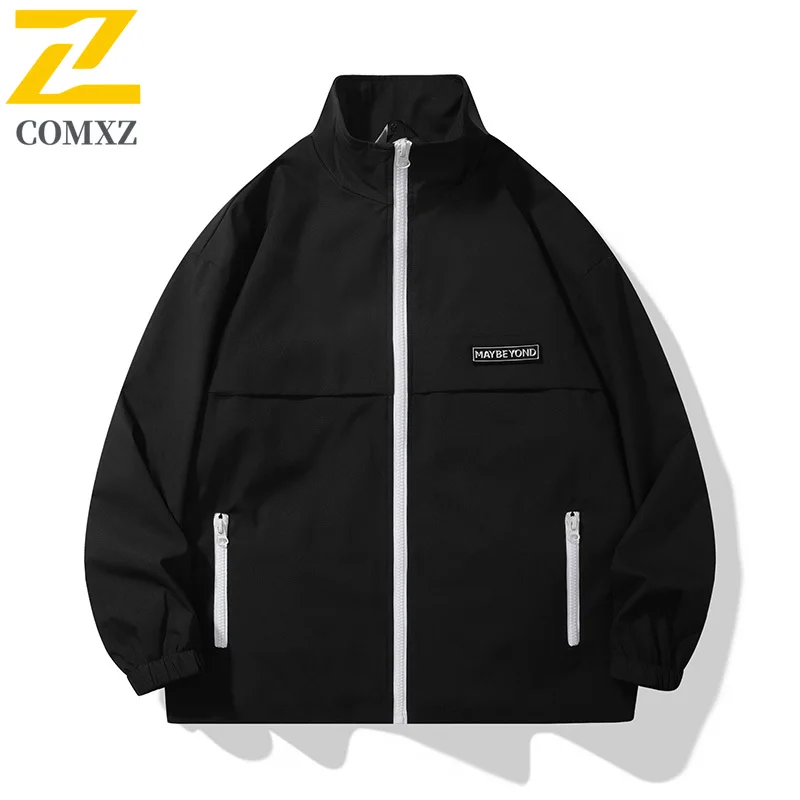 

Осень 2024, новая мужская куртка Normcore, спортивная водонепроницаемая рабочая куртка с карманом на молнии, уличная одежда, модная ветрозащитная ветровка