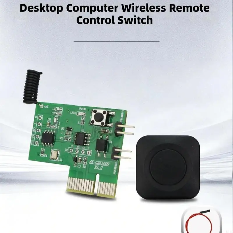 Wireless Operation Remote Control for Desktop PC 20Meters Obstacle Penetration and Easy Plugs and Play Installation 896C