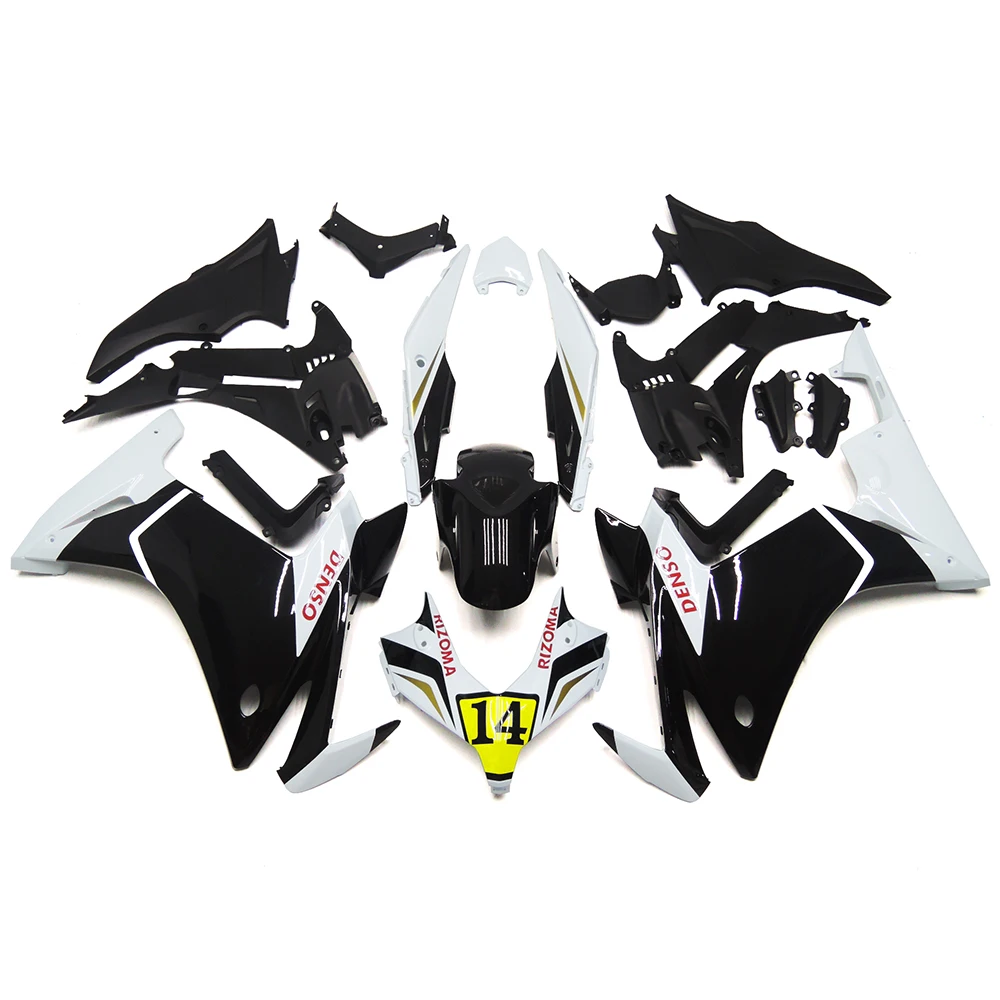 Motorcycle Fairing Kit ABS Plastic Body Injection Bodykits One Set Black&White For CBR500 CBR 500 2013 2014 2015 fairings