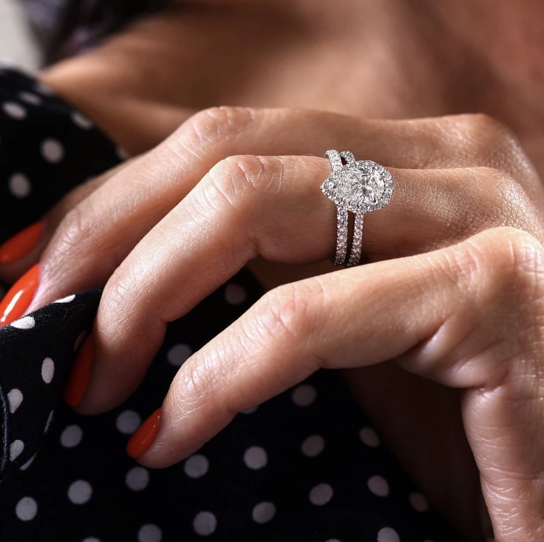 طقم خواتم فضة إسترليني للنساء ، مجوهرات راقية ، ترصيع ، 2 قيراط ، زركون AAA ، خطوبة ، زفاف ، حلقات إسقاط ، موضة