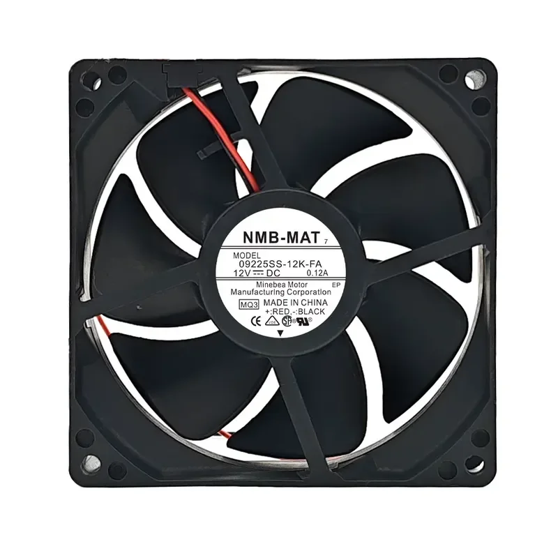 for NMB 09225SS-12K-FA Refrigerator Fan 9CM Ultra Quiet 12V 9025 Computer Chassis Power Supply Cooling Fan