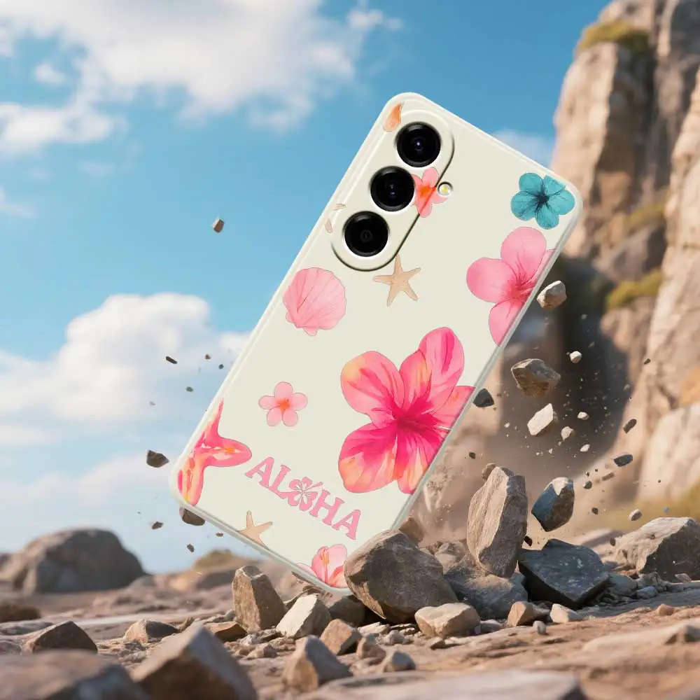 Custodia per telefono con fiori estivi per Samsung Galaxy S25 S24 S23 S22 S21 S20 Ultra Plus S10Plus S24FE S23FE S22FE S21FE S20FE Cover morbida