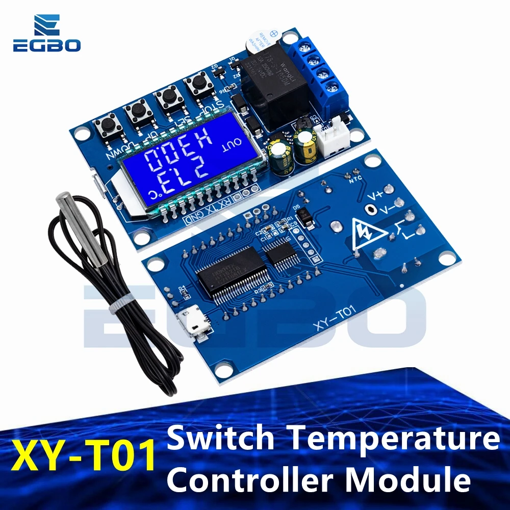 XY-T01 Digital Thermostat Heating Refrigeration Digital Temperature Control Switch Temperature Controller Module