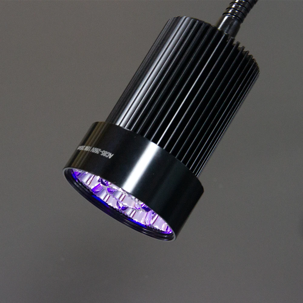 Desktop Light 18W Electric Power 365nm 395nm Wavelength Knob Adjustment Brightness UV LED Table Lamp Curing UV Glue Ink