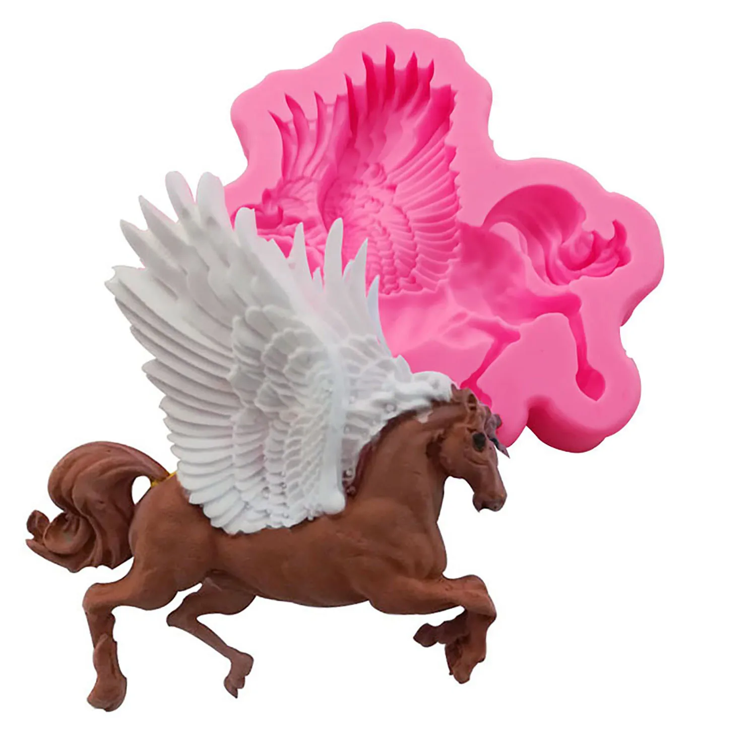 Unicorn Gummy Cake Baking Silicone Mold for DIY Fridge Magnet Epoxy Resin Jewelry Craft Supplies
