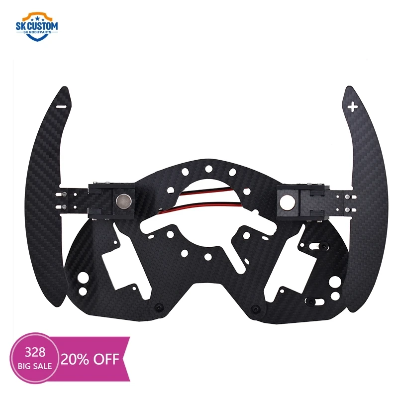 

Racing Sport Steering Wheel Button Relocation Kit Matte Carbon Fiber Magnetic Paddle Shifter for Subaru BRZ Toyota GT86