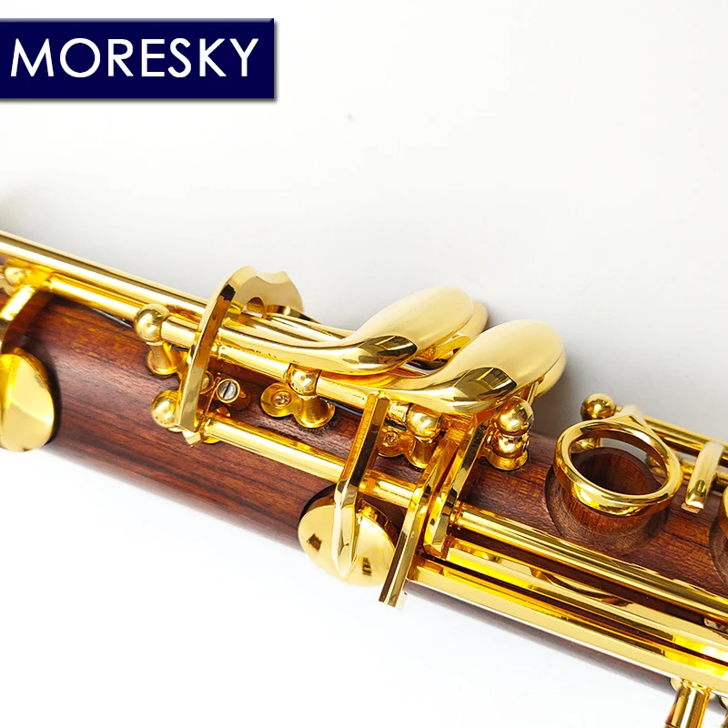 مورسكي كلارينيت موبان بروفيشنال روزوود بي بي مطلي بالذهب 17 مفتاحًا Sib كلارينيت M15 #5