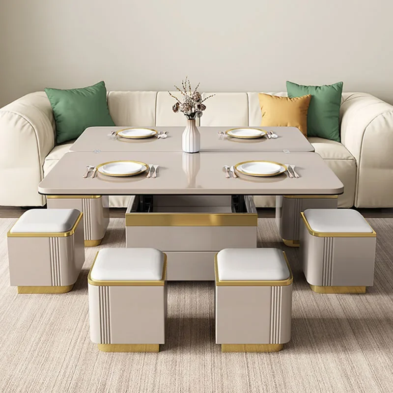 z Living Room Luxury Coffee Table modern Organizer Nordic Mobile Coffee Table folding Modern hotel Couchtisch furniture for hom