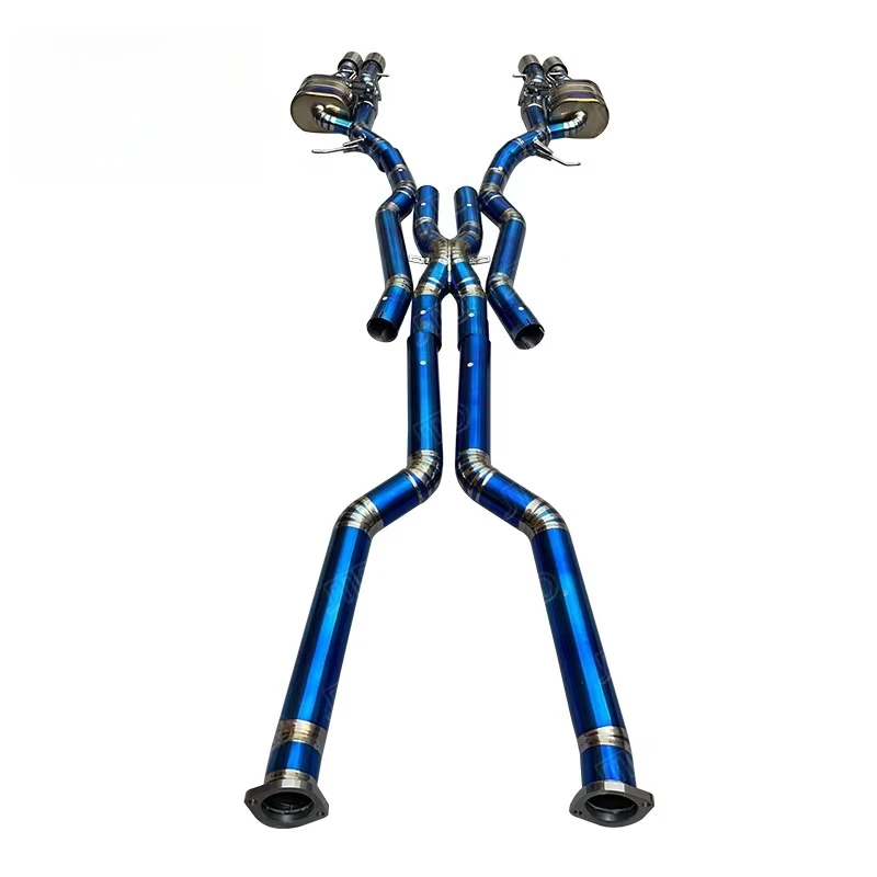 

Titanium Alloy Catback Muffler Exhaust System for 2006 E63 M6 5.0 L S85 V10 Exhaust Equal Length