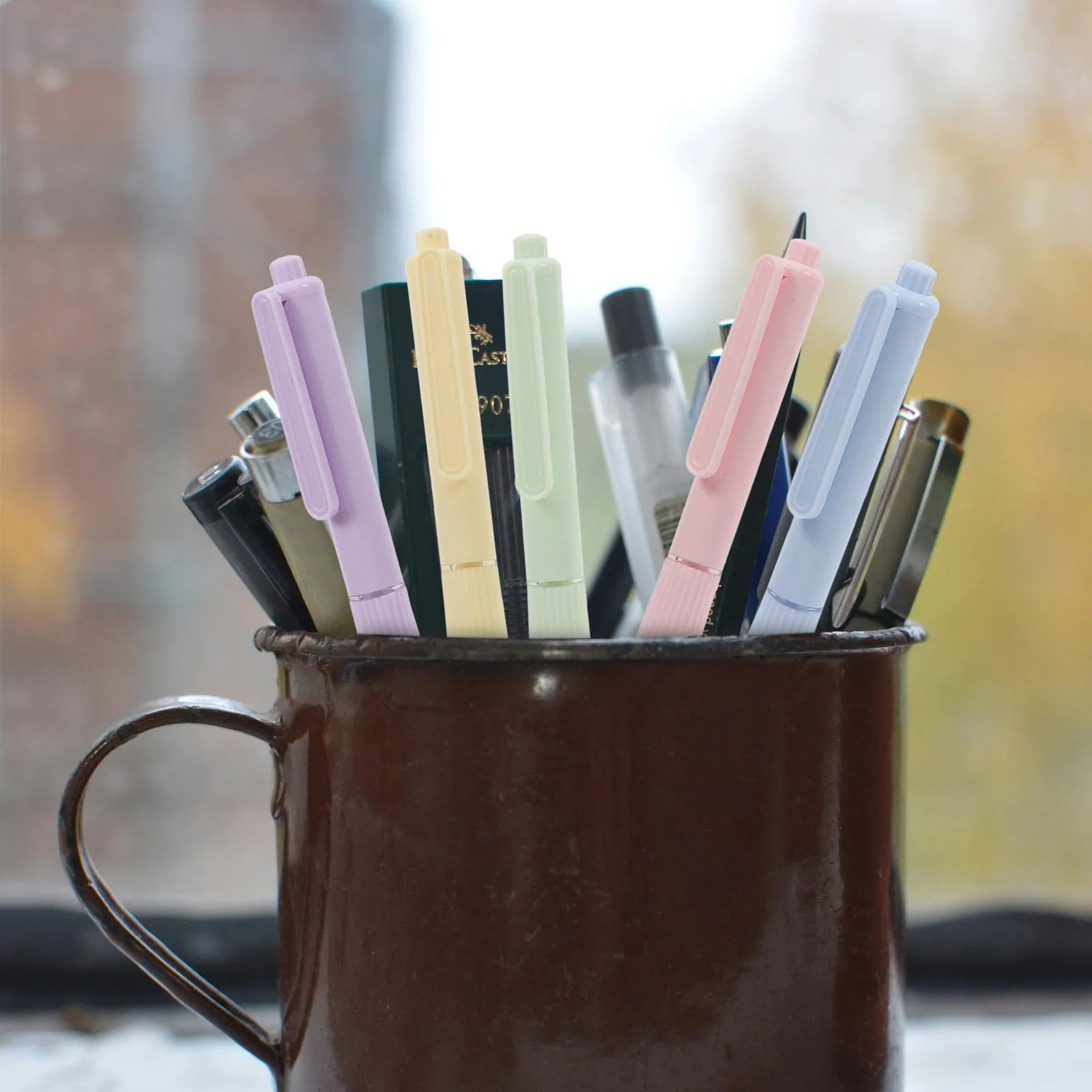 

5pcs Gel Pens 0.5Mm Fine Point Smooth Writing For Journaling Note Taking Cute Aesthetic School Supplies Handwriting Pens