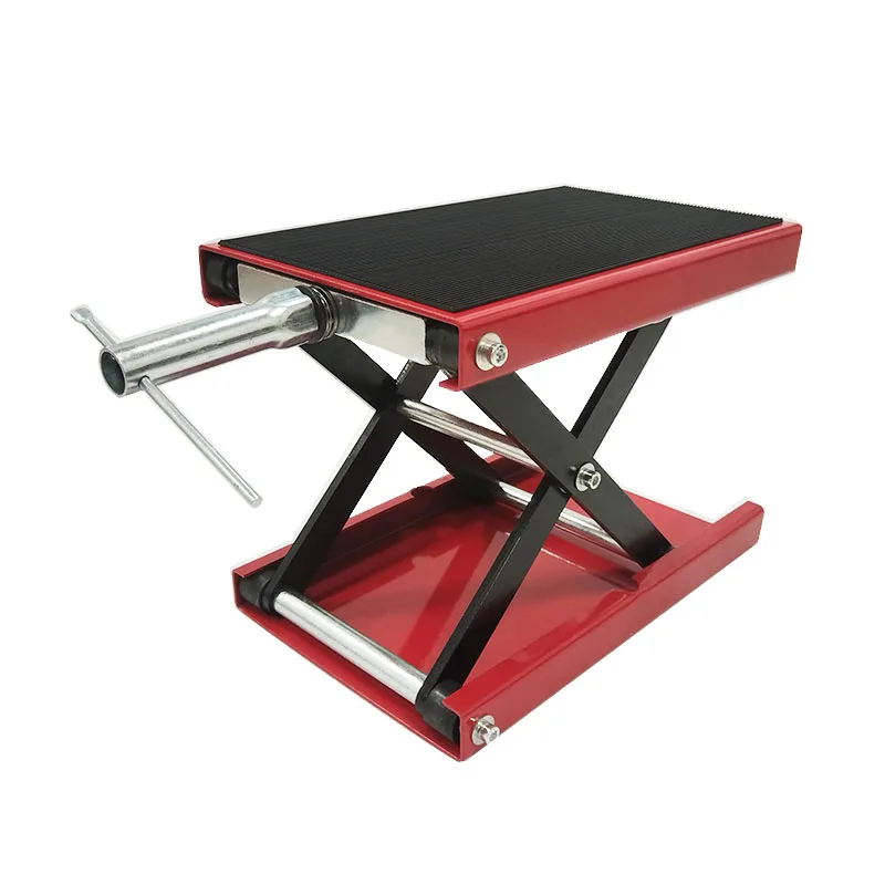 

Домкрат для мотоцикла, 500 кг, 1100 фунтов, центральный ножничный подъемник, подходит для мотоцикла, квадроцикла, рабочая подставка, профессиональные инструменты для ремонта