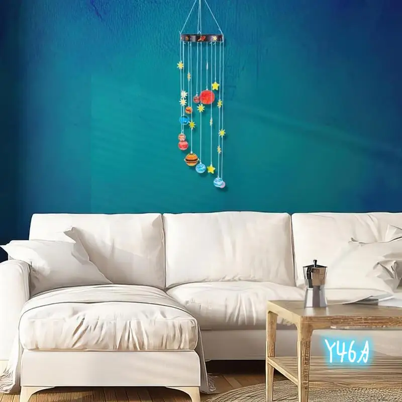 

3D Solar System Model Foam Ball Kit Complete DIY Hanging Solar Project Kit For Hanging Space Christmas Birthday Gift-Y46A