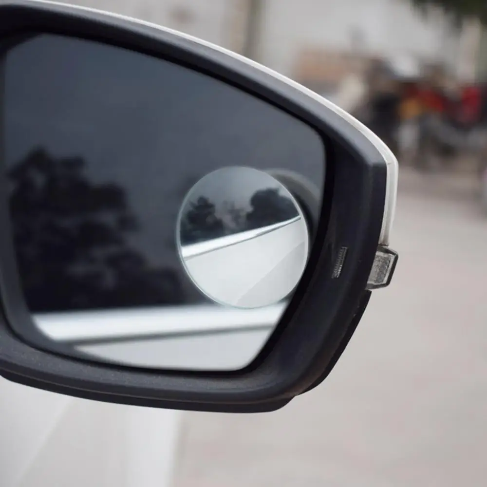 2Pcs Car 360 Wide Angle Round Convex Mirror Car Vehicle Side Blindspot Blind Spot Mirror Wide Rear View Mirror Small Round Mirro