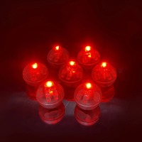 Small Colorful Sparkling Ball Light Electronic Flash Balloon Light Hairpin Step Shake Keychain Decorative Small Ball Light