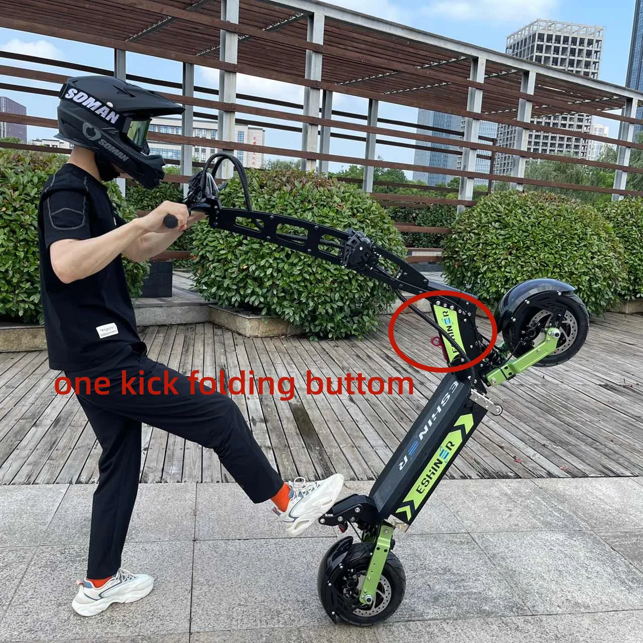 2023 Hot Selling App Control EBS Brake Dual Motor 60V 6000W Fast Speed Electric Scooter with seat for adults