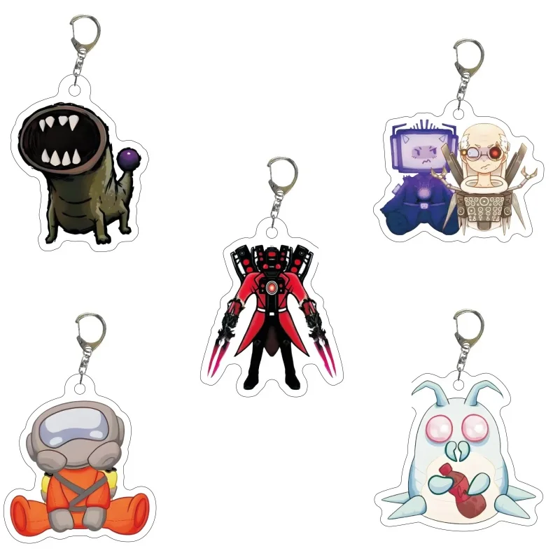 Skibidi toilette acrylique porte-clés Cool jeu associé produits créativité amis cadeau Figure affichage dessin animé produits originalité Skibidi toilette acrylique porte-clés Cool jeu associé produits créativité amis cadeau Figure affichage dessin animé produits originalité