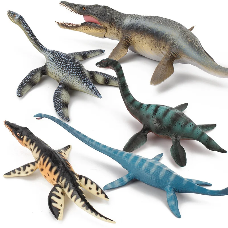 Ancient Prehistoric Savage Kronosaurus Plesiosaur Jurassic Dinosaurs Sea Life Animals Model Action Figures Collection Kids Toys