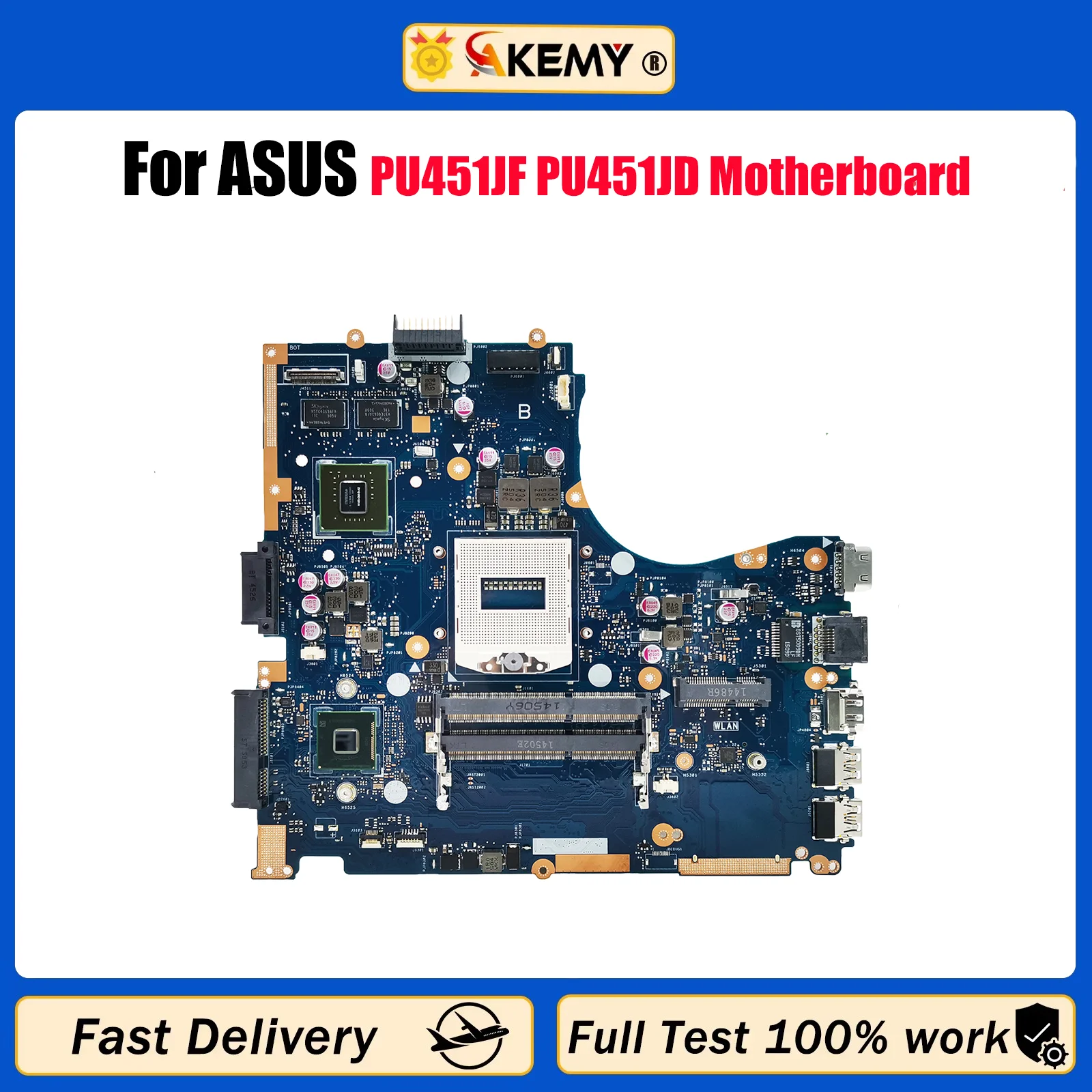 

PU451JF Материнская плата для ноутбука ASUS VivoBook PU451J PU451JF PU451JD Материнская плата для ноутбука на складе 100% тестирование ОК быстрая доставка