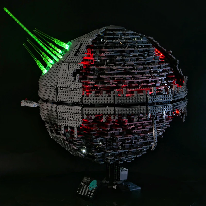 Kit de luz LED RC DIY para LEGO 10143 Death Star 2 (solo luz LED, sin modelo de bloques)