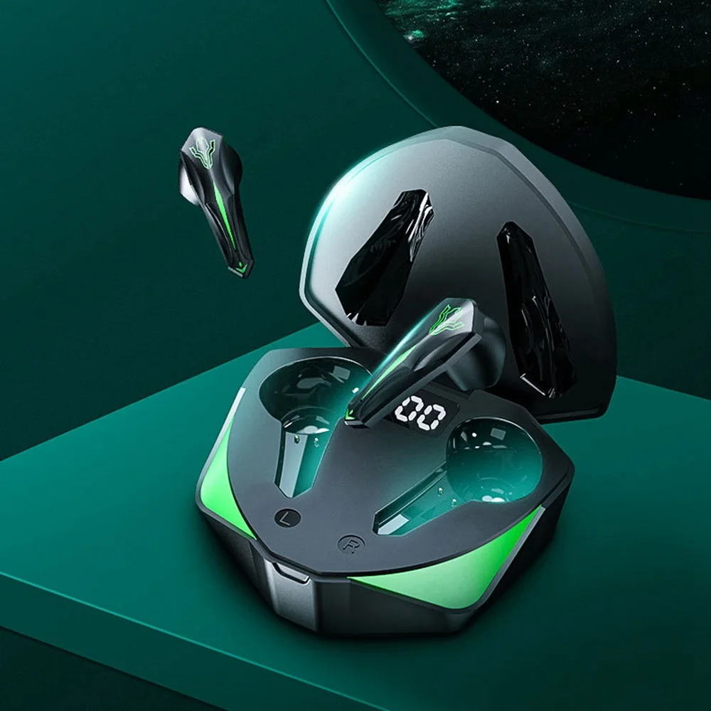 Bezprzewodowy zestaw słuchawkowy Bluetooth inteligentna redukcja szumów HD Call TWS 5.1 bezprzewodowy zestaw słuchawkowy fajny słuchawki Bluetooth oświetleniowy