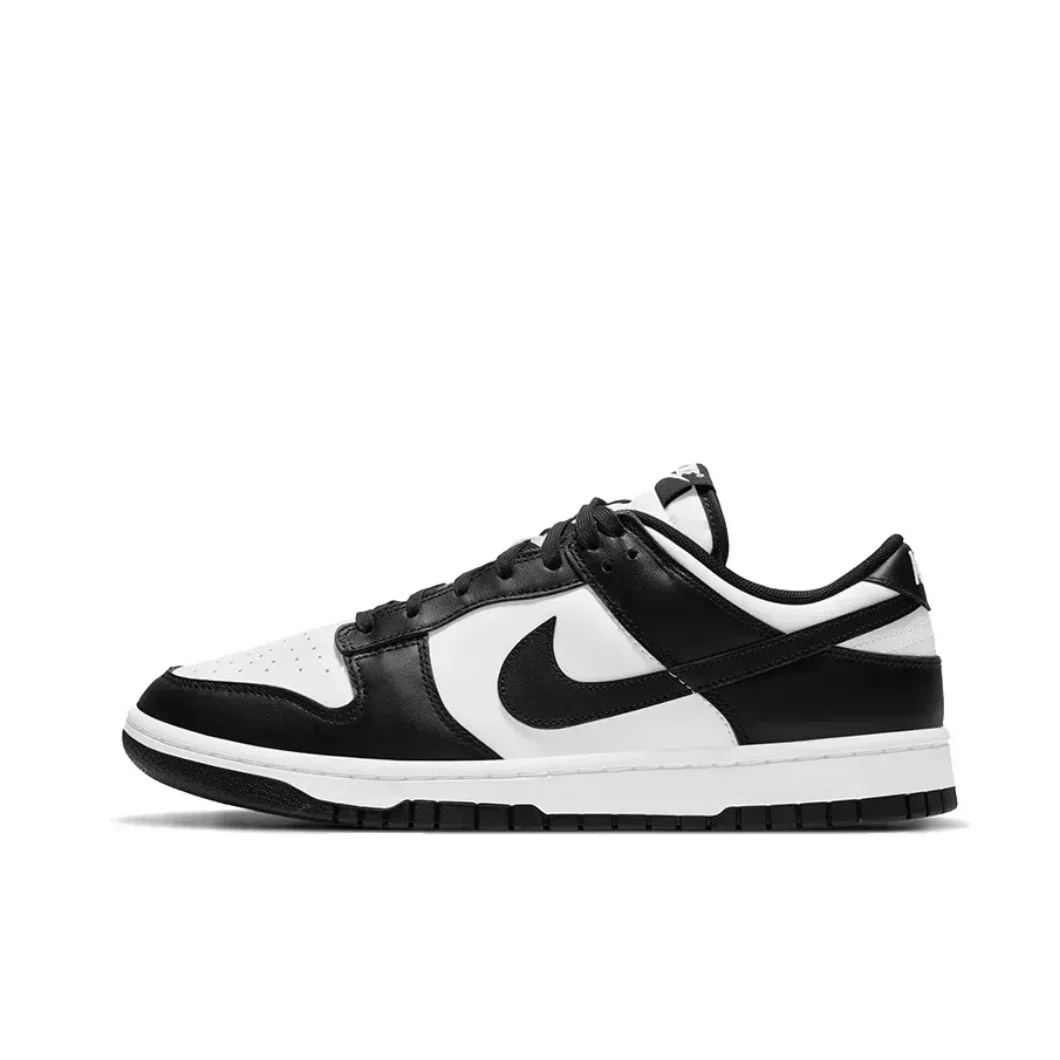 NIKE-DUNK LOW chaussures pour hommes et femmes, chaussures de planche originales, non ald, résistantes à l'usure, décontractées, couleurs noir et blanc