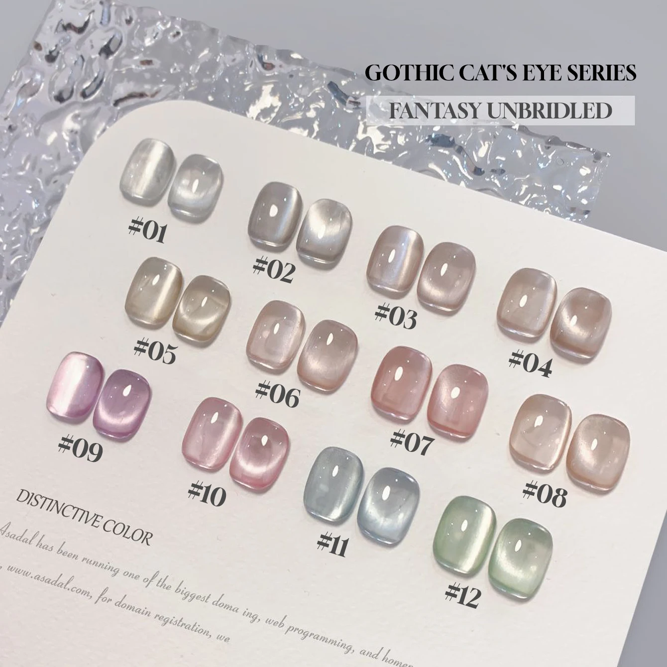 

1-16pcs 12ML Summer Glass Bead Style Magnetic Cat Eye Magnet Gel Nail Polish Ice Clear Pink White Nail Polish Blue Nails Green