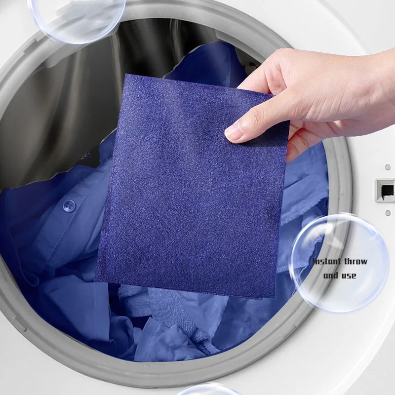 

Blue Jeans Laundry Tablets Blue Pants Clothes Laundry Paper Keep Clothing Trouse Blue Sheet Blue Laundry Paper for Wash Machine