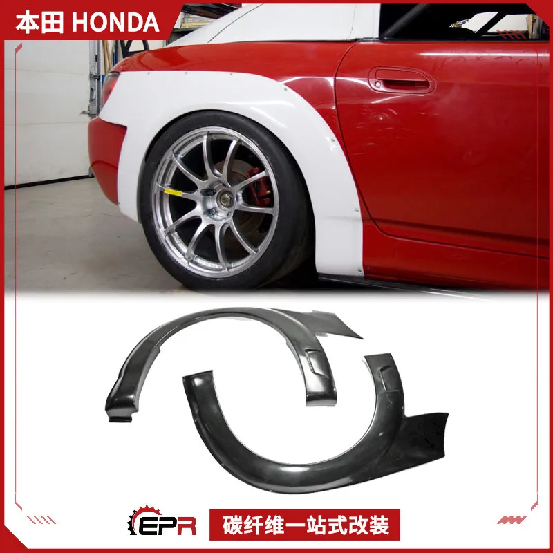 SAAR Compatible with Honda S2000 Modification Parts Spoon Style Wide Body Rear Wheel Arch Installation Carbon Fiber Rear Bumper