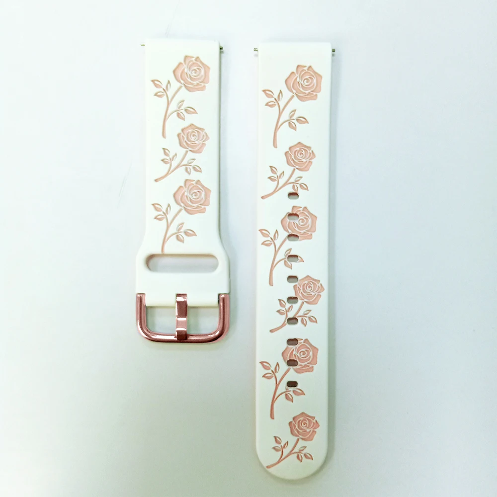 Новый силиконовый ремешок 20 мм для Samsung Galaxy Watch 42 мм, браслет Watch 4 5 6 7 Active 2 40 44 мм, классический браслет 42 мм 46 мм