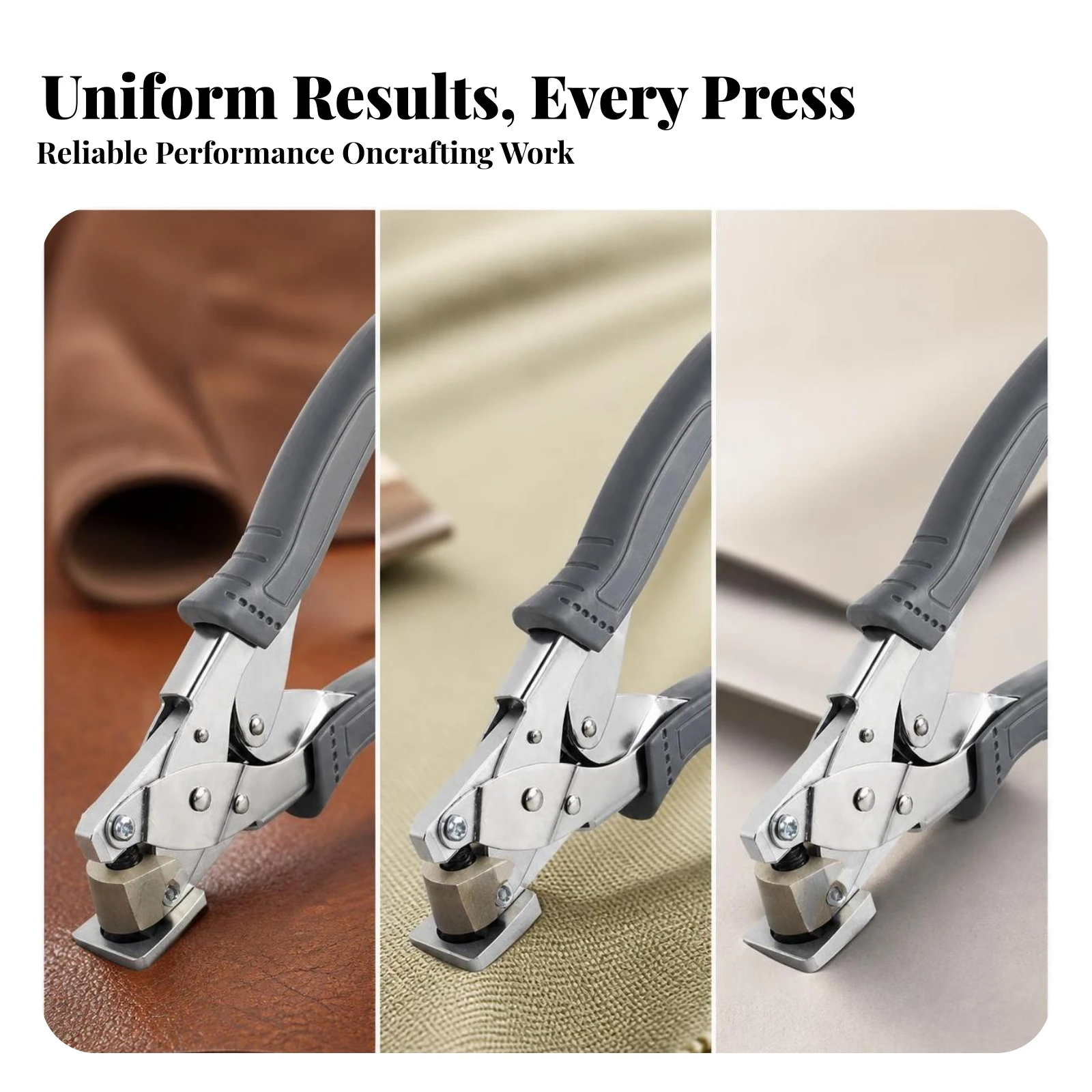 Pliers Compact Semi-Circular Hole Punch for Crafters, Tag Making, Label Work