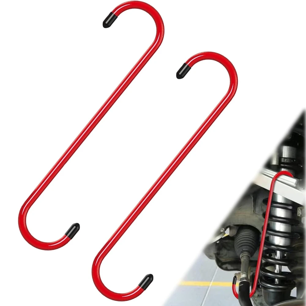 

2pcs Car Brake Brake Hook Caliper Hook with Cap Brake Pad Replacement S-Shape Brakes Distributor Cylinder Hook Universal Tool