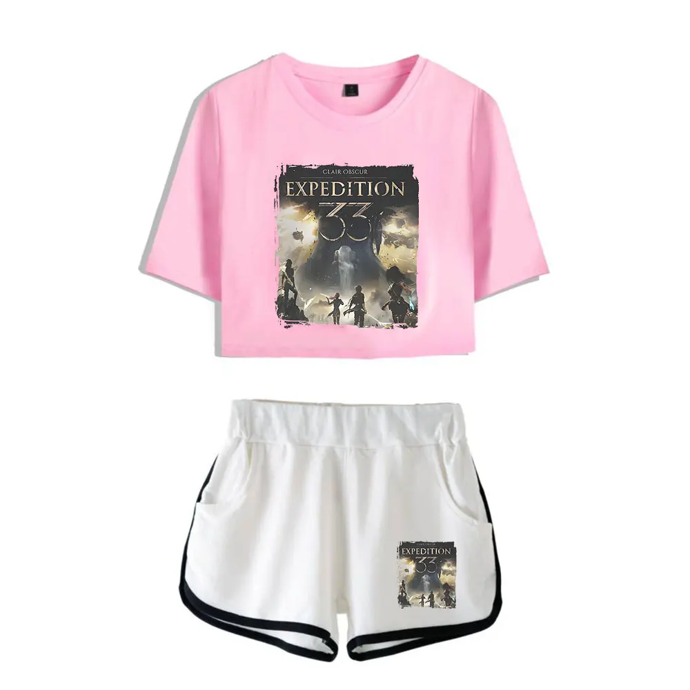 Hot Game Clair Obscur Expedition 33 Merch Tops Two Piece Set