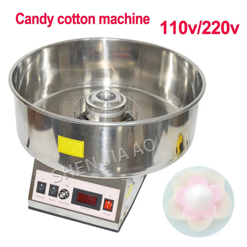 

110/220V Commercial Cotton Candy Machine DIY Candy Floss Line Maker Stainless Steel Electric Spun Sugar Machine CC-3803