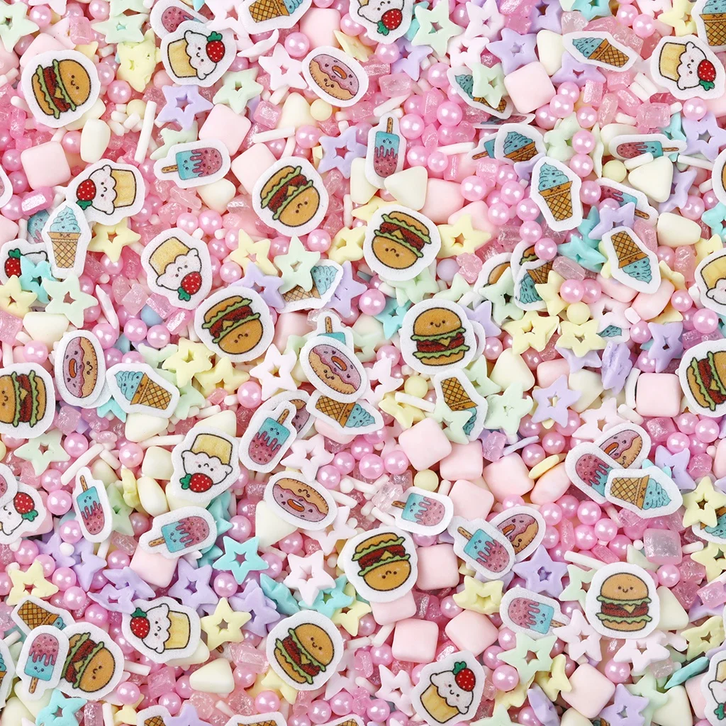 30g Bunte Perlen-Mischung DIY Kuchen-Backstreusel Kugeln Hochzeitstorten-Dekorationswerkzeuge, Schöne Perlen, Rund, Herzform – Detail 4