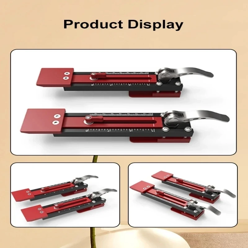 2Pcs Sliding Mounting Gauge, Adjustable Quick Positioning, Aluminum Alloy Siding Board and Siding Gauge Tool for 10-15mm Wall