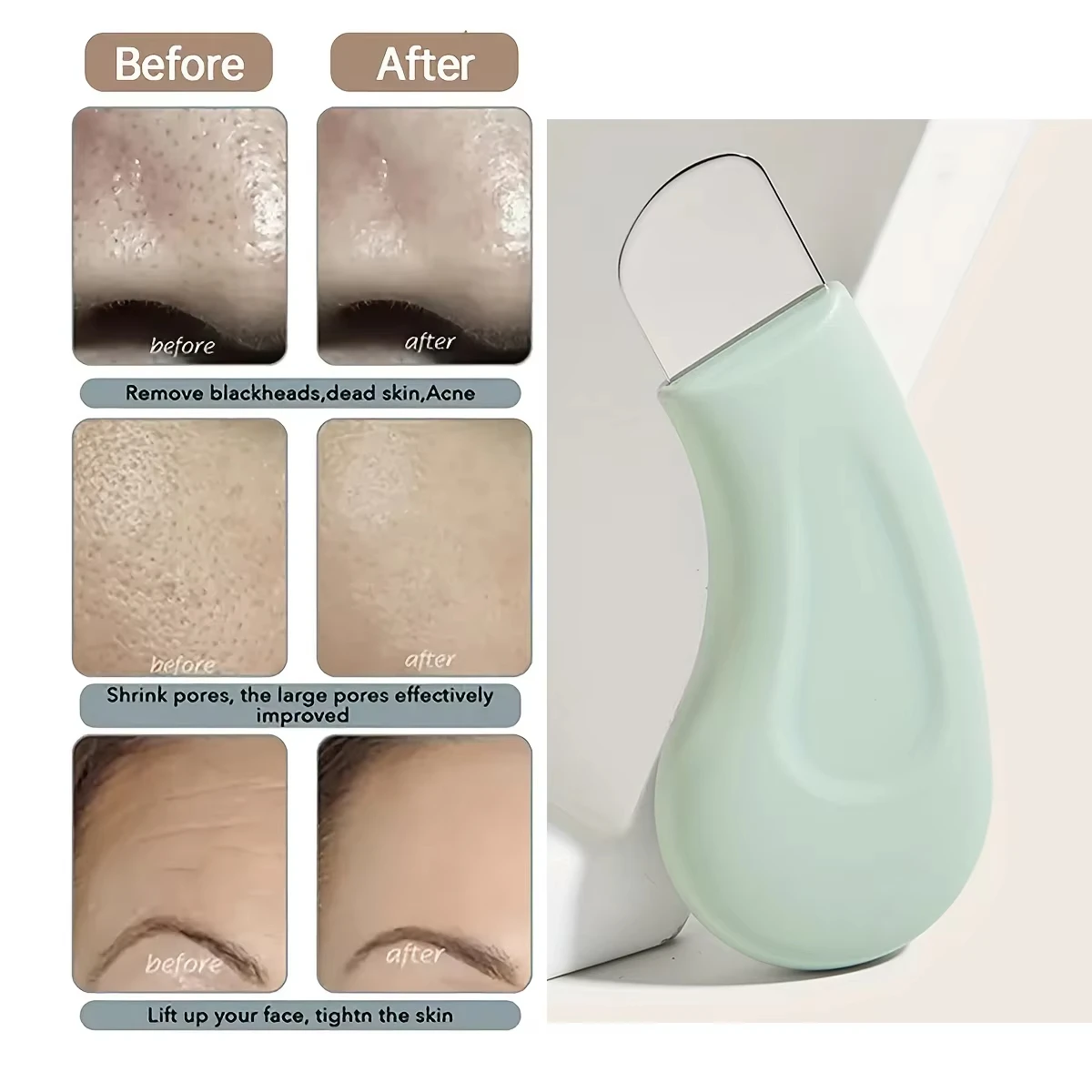 Nuevo aceite de limpieza, herramienta de eliminación de espinillas, limpieza de poros, Mini herramienta de limpieza de la piel, herramienta de cuidado de belleza Facial Nasal, uso con crema de barro