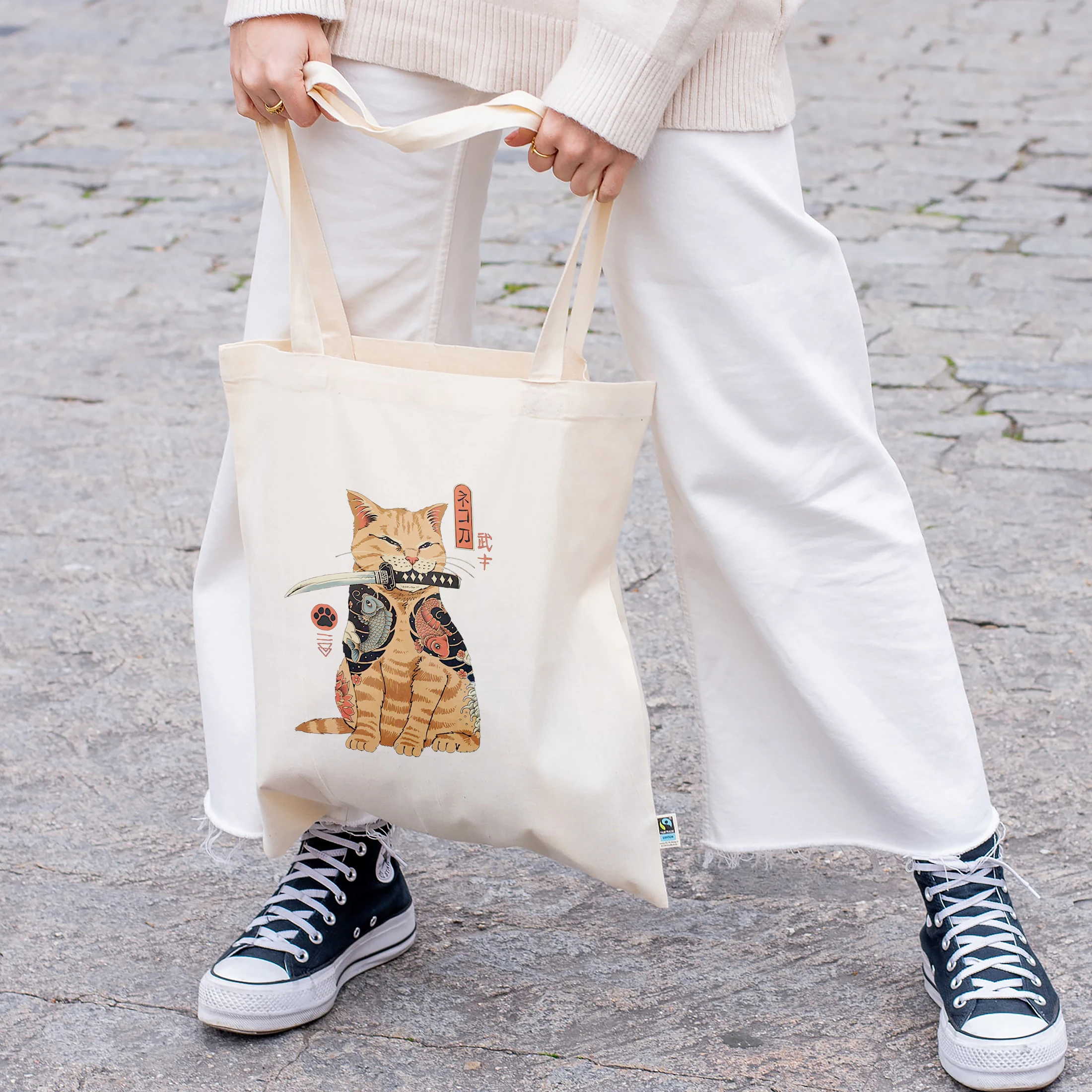 Japanese Ukiyo Cat Series Thermal Transfer Sticker High Definition Print Iron-On Patches For Schoolbag Washable Applique Decor