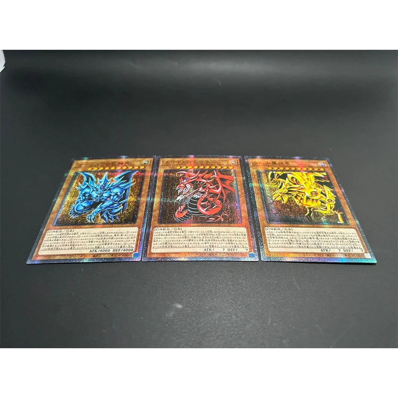 Yu-Gi-Oh! Red-Eyes Black Dragon Card of God DIY Homemade Bronzing Game Toys Collection Card Christmas Birthday Gift